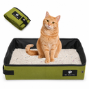 AreiaFácil Pet — Caixa de Areia Dobrável para Viagens com Gatos
