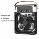 FreshAir 3 em 1 — Ventilador Umidificador Portátil com Luz Noturna LED