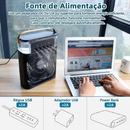 FreshAir 3 em 1 — Ventilador Umidificador Portátil com Luz Noturna LED