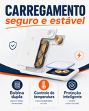 TripCharge 3 em 1 — Carregador Sem Fio Dobrável para iPhone, Apple Watch e AirPods
