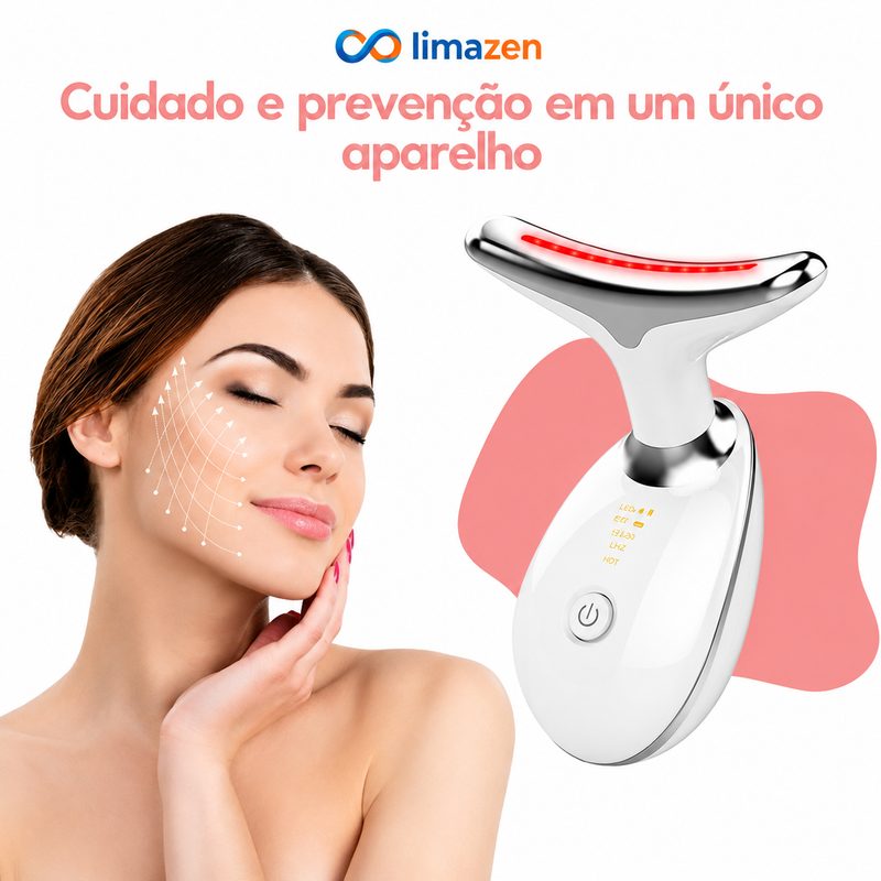 Massagem Facial - Led Aparelho Tratamento Com Luz Bivolt