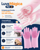 PetClean Glove Pro — Luva de Silicone Reutilizável para Banho e Limpeza Pet