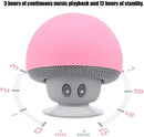 Mini Mushroom Bluetooth Speaker Wireless Suction Cup Portable Smart Speaker Waterproof Bathroom Speaker Phone Holde